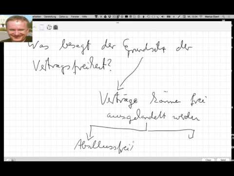 Was besagt der Grundsatz der Vertragsfreiheit?