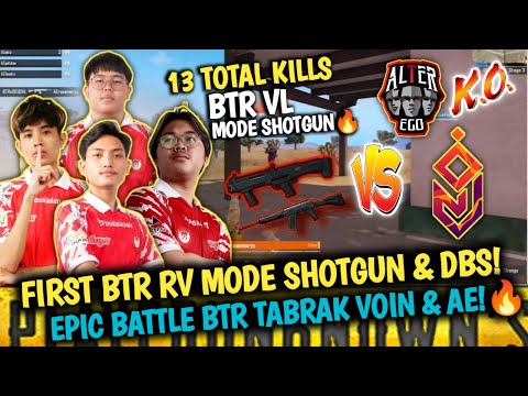 13 KILLS‼️FIRST BTR RV MODE SHOTGUN & DBS!😱 GANAS EPIC BATTLE BTR TABRAK VOIN & AE!🔥Pubg Mobile