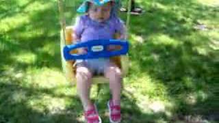 preview picture of video 'Lydia on the swing at grandpa and grandma's house'