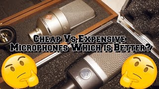 Video thumbnail for Cheap Vs Expensive Microphones Which is Better? (TLM 103, Akg C214, Akg P220) by MrDifferentTV