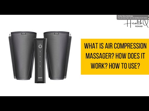 Part of a video titled What is air compression massager? How it is used? How to ... - YouTube