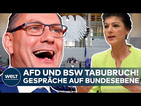 DEUTSCHLAND: Neue Machtoptionen? Tabubrauch! Erste Gespräche zwischen AfD und BSW auf Bundesebene!