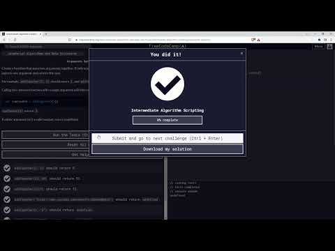Intermediate Algorithm Scripting 1921 Arguments Optional Freecodecamp