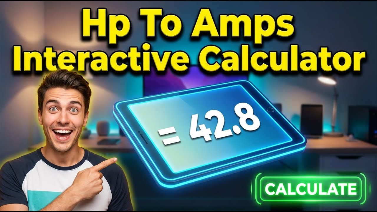 Hp To Amps Interactive Calculator