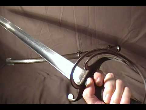 Real 1853 Cavalry Sword US Civil War British Swords Bayonet Knife