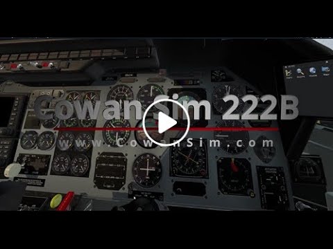 The CowanSim 222B Helicopter for X-Plane 11