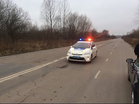 First training of police firing on practical training. Lviv, UA. 02/17/2016.