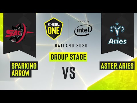 Dota2 - Sparking Arrow vs. Aster.Aries - Game 3 - ESL One Thailand 2020 - Group Stage - AS