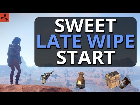 The Sweet LATE Wipe START!! Rust Solo Survival Gameplay