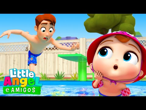 Joãozinho Aprende a Dizer Sim na Piscina! | Little Angel e Amigos - As Músicas da Turminha