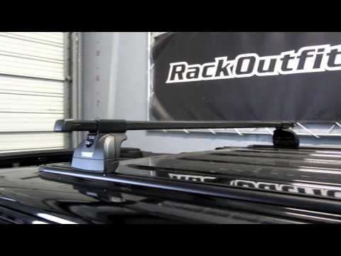 Jeep Wrangler Unlimited HardTop with Thule Roof Rack System on Tracks by Rack Outfitters
