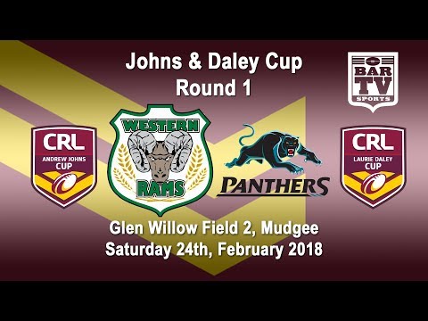 2018 CRL - Andrew Johns and Laurie Daley Cups - Round 1 - Western Rams v Penrith Panthers
