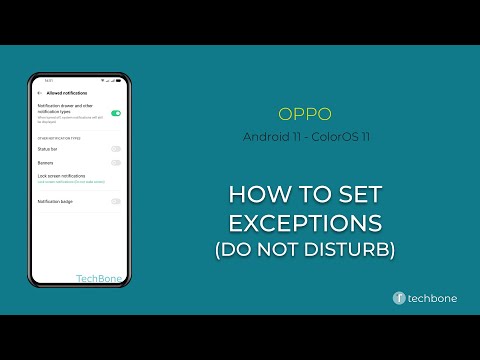 How to Set Exceptions (Do not disturb) - Oppo [Android 11 - ColorOS 11]