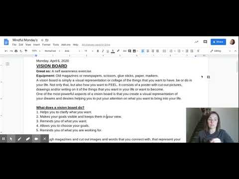 Mindful Monday - Vision Board