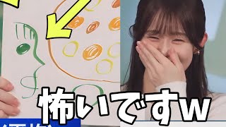 怖すぎる人物の方が気になってしまうお天気お姉さんのアート【青原桃香】
