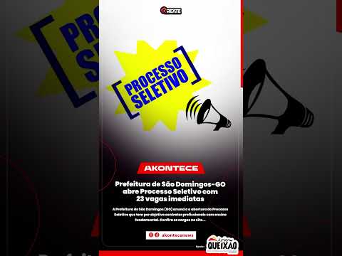 Prefeitura de São Domingos-GO abre Processo Seletivo com 23 vagas imediatas