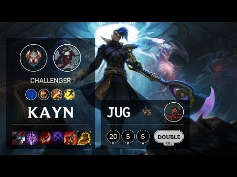 Kayn Jungle vs Graves - EUNE Challenger Patch 10.3