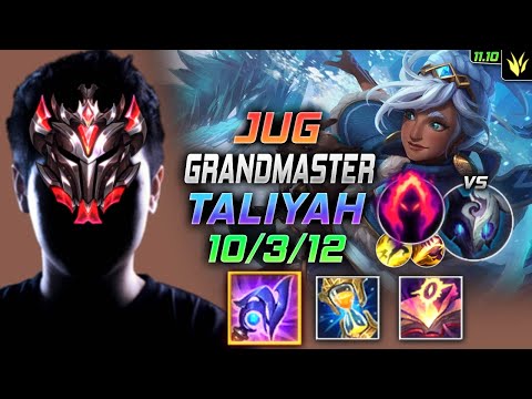 GrandMaster Taliyah Jungle vs Kindred - 천상계 정글 탈리야 템트리 룬 루덴 수확 タリヤ Талия 岩雀 塔莉雅 - LOL KR 11.10