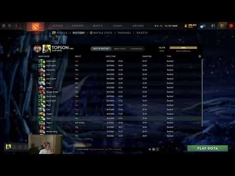 Topson playing ranked