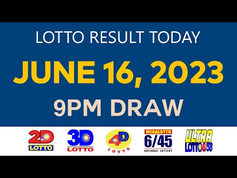 [Friday] Lotto Result Today JUNE 16 2023 9pm Ez2 Swertres 2D 3D 4D 6/45 6/58 PCSO