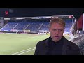 Trainer Ole Tobiasen van Almere City FC na de wedstrijd tegen FC Den Bosch