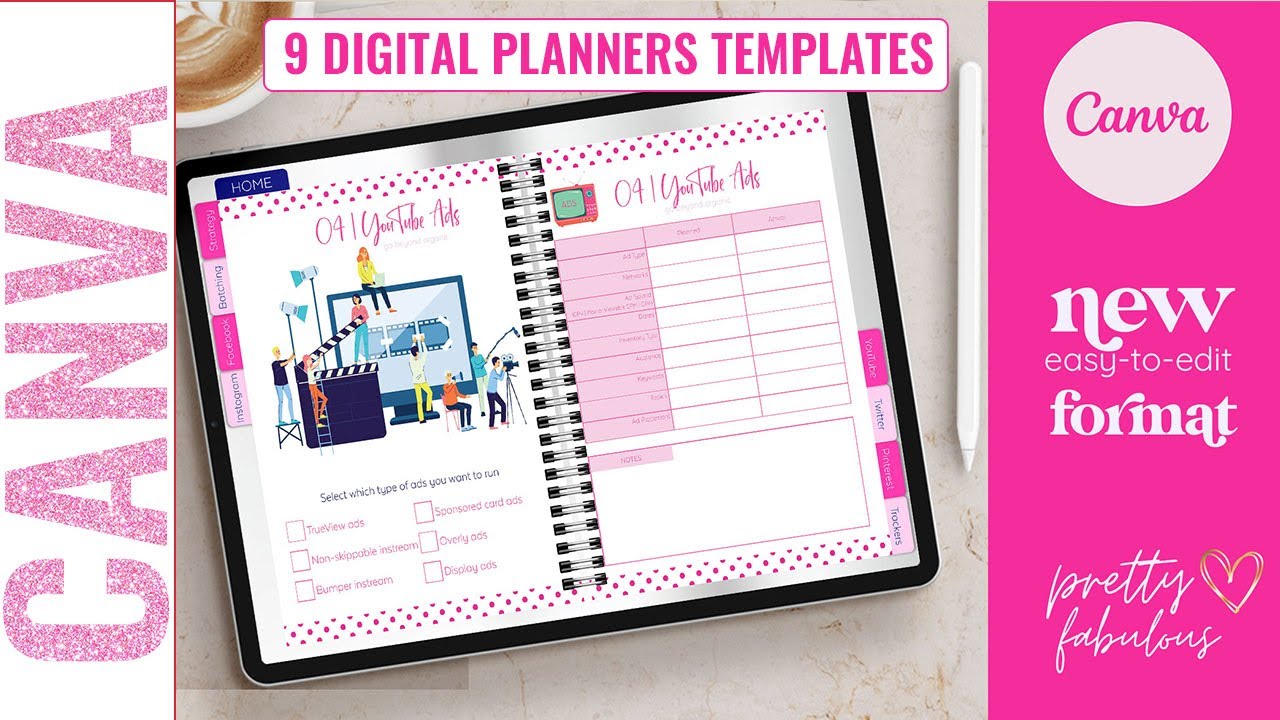 CANVA Template Reveal 9 Digital Planners