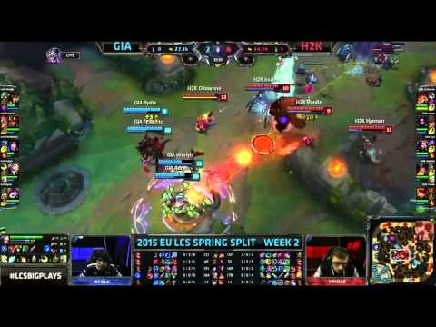 [Highlights] Giants Gaming vs H2K Gaming EU LCS Spring 2015 W2D2   GIA vs H2K