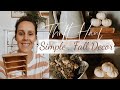 Simple Fall Decor | Thrifted Dresser Makeover |  dried flowers & pumpkins