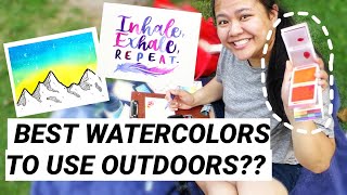 TESTING PORTABLE WATERCOLOR SHEETS OUTDOORS | Viviva Colorsheets Review 2020