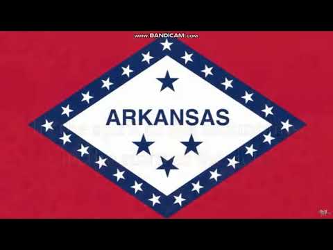 USA Anthem And Arkansas State Song