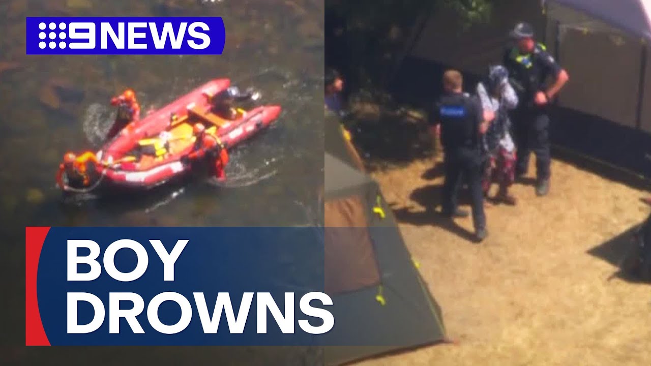 Boy drowns in river as Melbourne temperatures soar | 9 News Australia