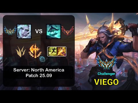 Viego Jungle vs Hecarim - NA Challenger - Patch 25.09