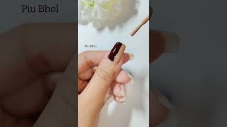 🧷🌼Easy Nail art designs at home 💅🏡 #nailart #piubhol #shorts