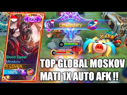 CARA TOP GLOBAL MOSKOV BELAJAR JAGA JARAK, MATI SEKALI VIDEO SELESAI !! - MOBILE LEGENDS