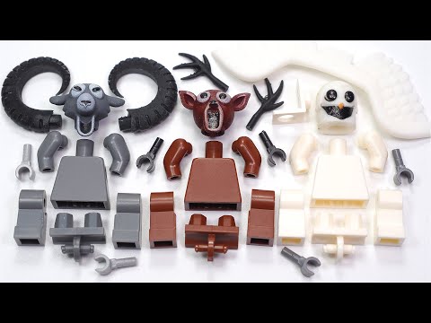 99 Nächte im Wald – EULE VS. HIRSCH VS. RAM | Jumpscare – Roblox Inoffizielle LEGO Minifigur Nr. ...