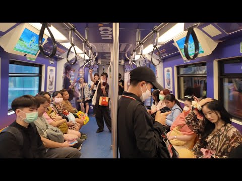 Riding the Bangkok BTS Skytrain to ICONSIAM