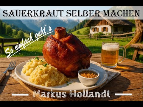 Sauerkraut selber machen – vom Fermentieren bis zum Kochen | Mit Hausmittel & Räucher-Eisbein