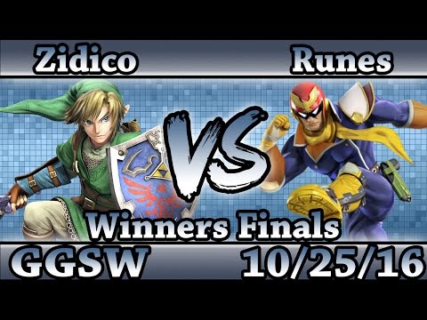 GGSW 4 - Zidico (Link) Vs Runes (C. Falcon) Smash Wii U Winners Finals - Smash 4