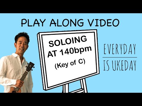 Ukulele Lessons with Bruce Shimabukuro (Soloing in the key of C. 140bpm.)