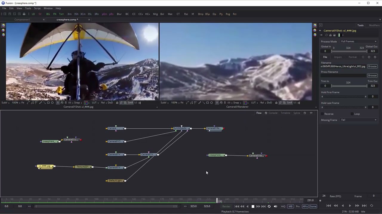 Exporting Spherical Screens with SynthEyes