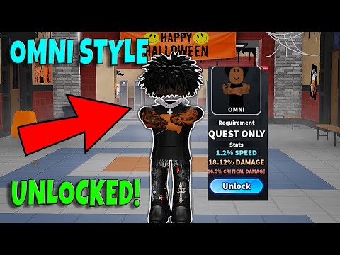 I Got The NEW OMNI STYLE In Roblox Fight In A School..