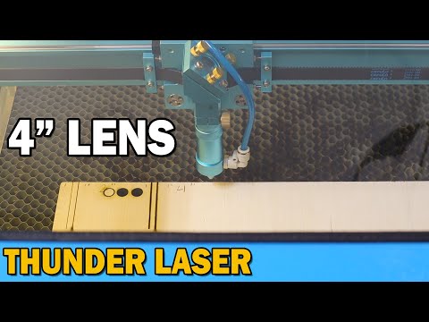 Testing the Thunder Laser 4" Lens - 1/2" and 3/4" Plywood Cut