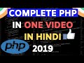 PHP TUTORIAL IN ONE VIDEO IN HINDI 2019