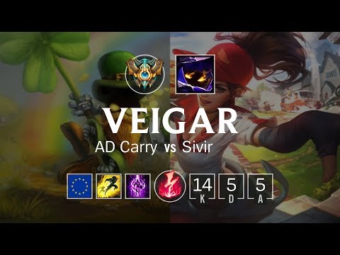 Veigar Bot vs Sivir - EUW Challenger Patch 8.22