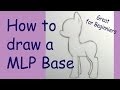 How to draw a My little Pony basic 