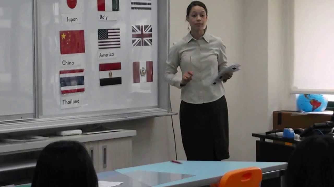Country flags lesson for ESL