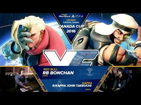 SFV: RB Bonchan vs r/Kappa John Takeuchi - Canada Cup 2016 Top 8 - CPT 2016