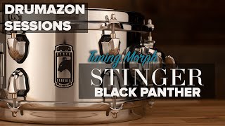 Video thumbnail for Mapex Black Panther Stinger 10 x 5.5 Steel Snare Drum, Drumazon Tuning Morph Video by Drumazon Drum Store