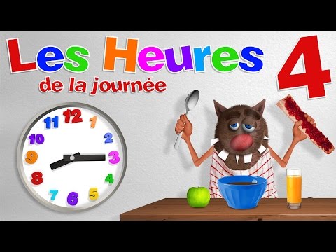 Apprendre aux enfants à lire les heures (Learn to read a clock for Kids, Toddlers - Serie 04) 4k