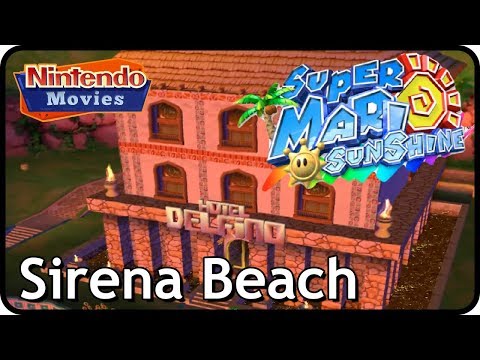 Super Mario Sunshine - Sirena Beach (100% Walkthrough)